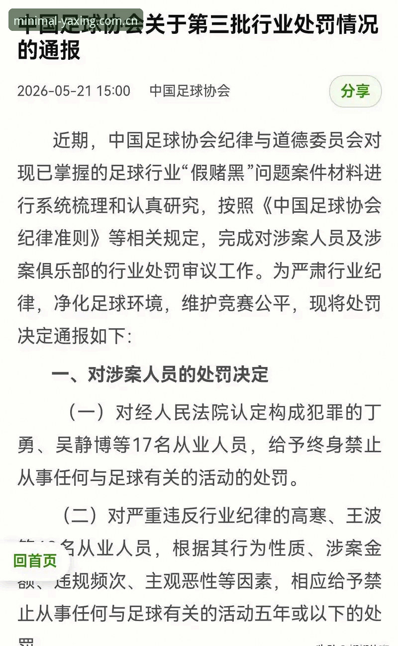 亚星足球比分iOS版 揭秘足协第三批禁足名单:17人终身禁足,亚星足球比分iOS版里的异常数据早该看懂